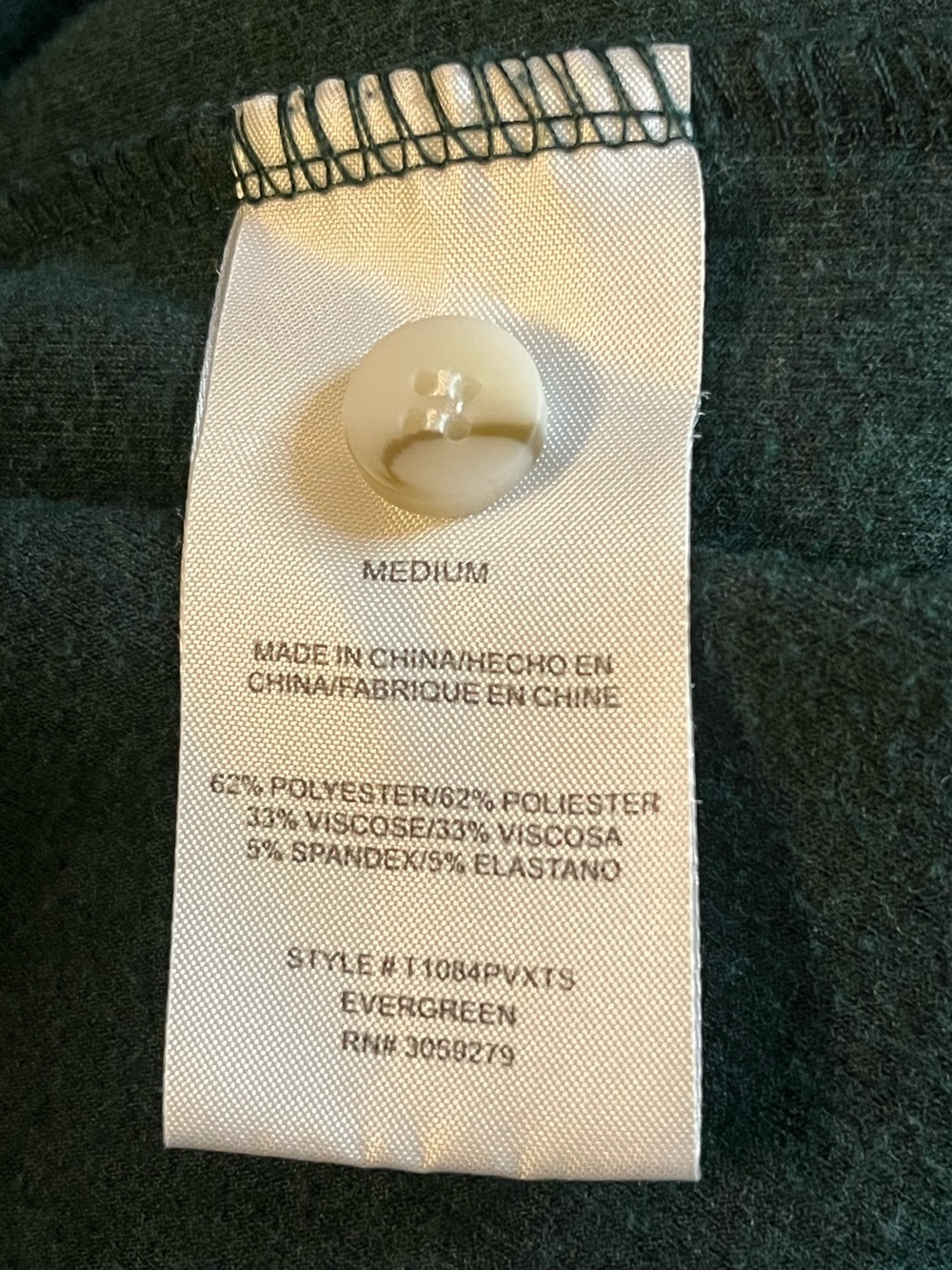 Thread & Supply Relaxed Fit Dark Green Fleece Shacket size M - Picture 4 of 4